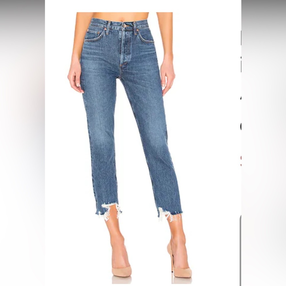 Agolde Riley High Rise ankle jeans size 24
